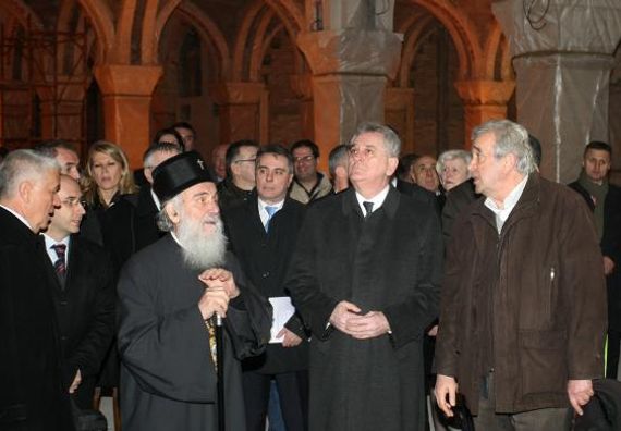 Beograd 19.2.2013. – Predsednik Nikolić obišao hram Svetog Save.